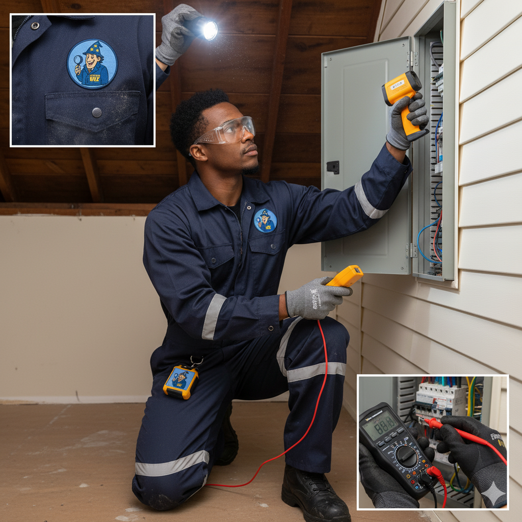 Inspector Wiz technician at work